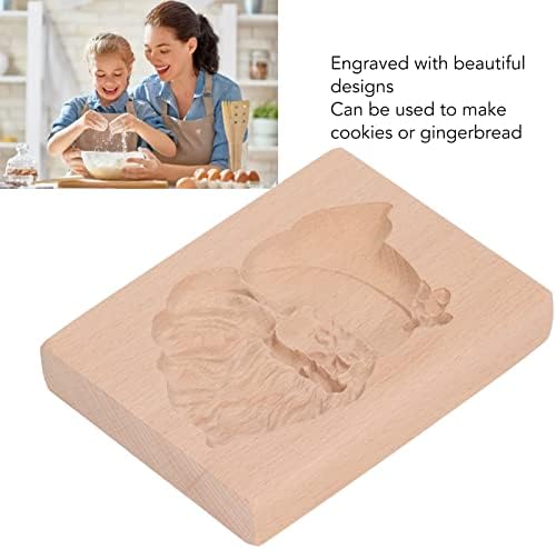 DMLENGOIN 3D Wooden Cookie Cutters Holiday Baking Tool