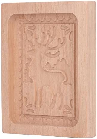 Fydun Carved Beech Wood Christmas Tree Cookie Cutter