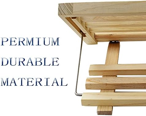 Adjustable Wooden Cookbook Stand with Reading Rack 1