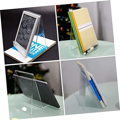 2pcs Acrylic Cookbook Stand Book Holder Display Racks