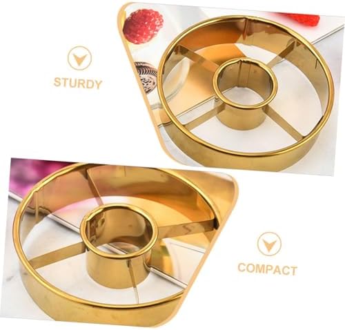 PRETYZOOM 3sets Donut Cookie Stencils