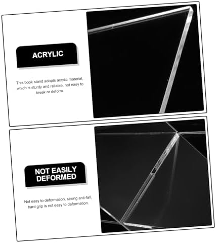 Modern Acrylic Book Stand for Kitchen and Desk