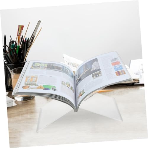 1 Set Acrylic Book Stand for Kitchen and Office