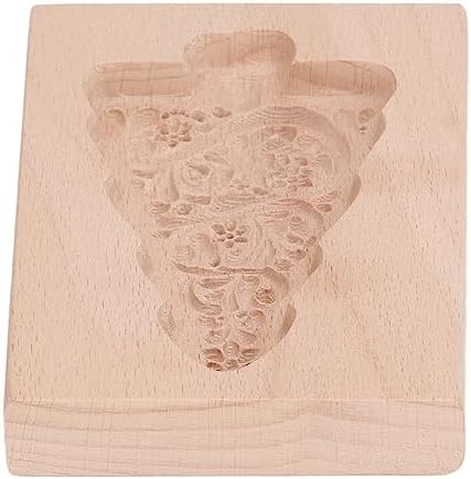 Carved Wooden Cookie Cutter with Xmas Tree Design