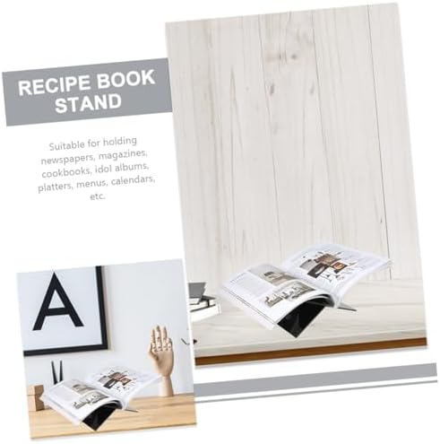 ORFOFE Minimalist Acrylic Book Holder for Cookbooks and Magazines 1