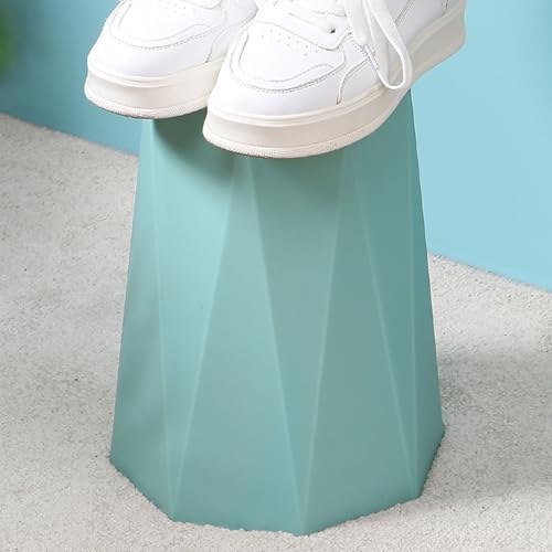 Green Plastic Trash Can for Home Office and Kids Room