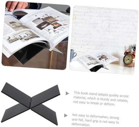 Levemolo Acrylic Book Stand for Cookbooks and Magazines 1