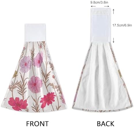 OTVEE Floral Pattern Kitchen Towels 2 Pieces