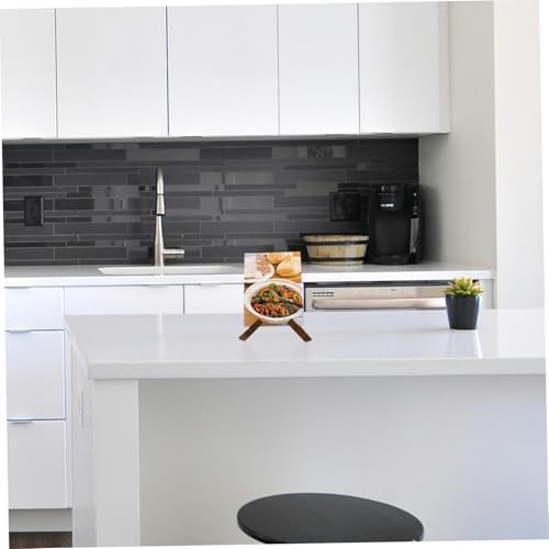 SHOWERORO Wooden Cookbook Stand Simple Sturdy Kitchen Book Holder 1
