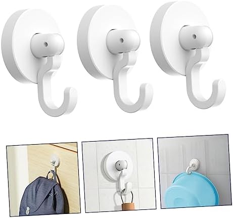 Cabilock 3Pcs Adhesive Door Hooks for Bathroom Kitchen 1