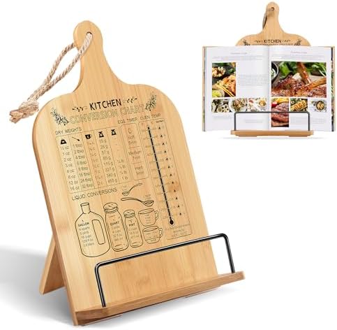 Fitnice CookBook Stand and Bra Hanger Set Bamboo