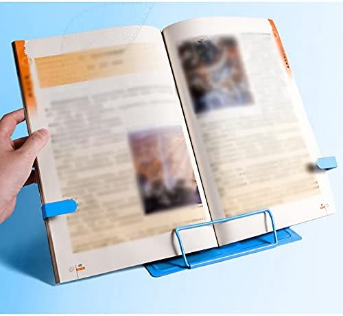 Adjustable Foldable Book Stand for Cookbook and Recipe Holders