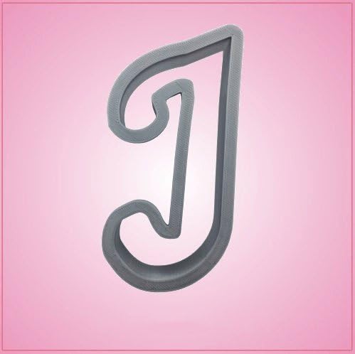 Cursive Letter J Cookie Cutter for Baking