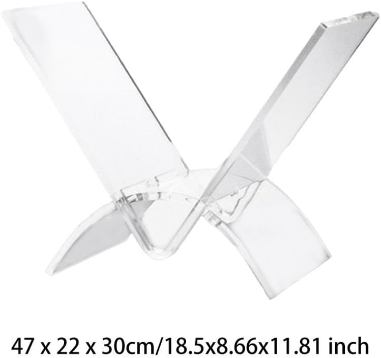 Fenteer Clear Acrylic Cookbook Holder for Home and Business Use