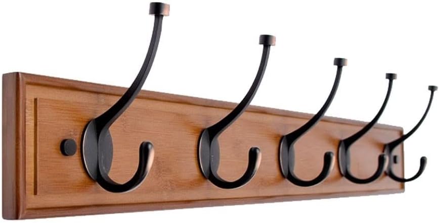XUNTING Wall Mounted Coat Rack with 4 Hooks