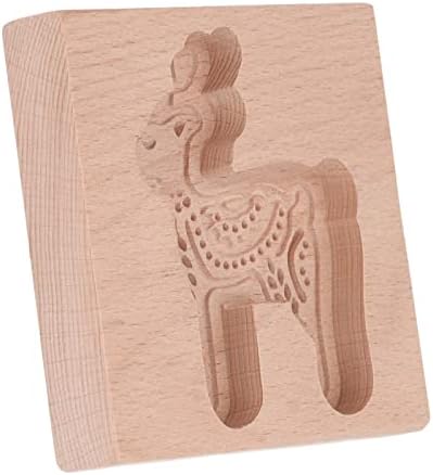 Acouto Carved Wooden Deer Cookie Cutter