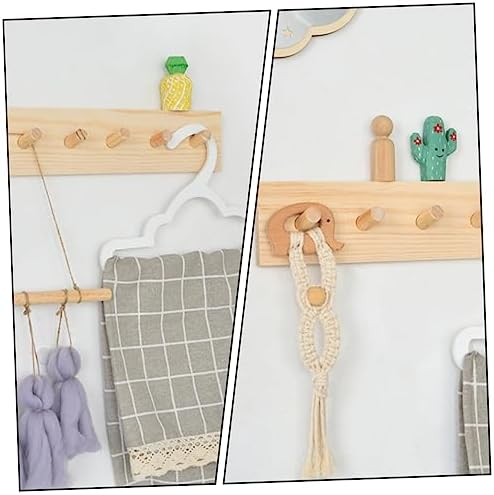 Luxshiny 1Pc Nordic Style Wooden Wall Hook