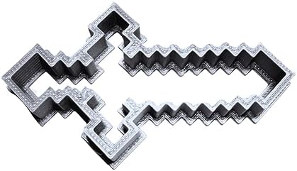 BLOCK ADVENTURE VIDEO GAME SWORD Cookie Cutter