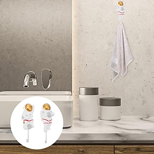 Wakauto Wall Coat Rack 2 Pcs Decorative Iron Hooks