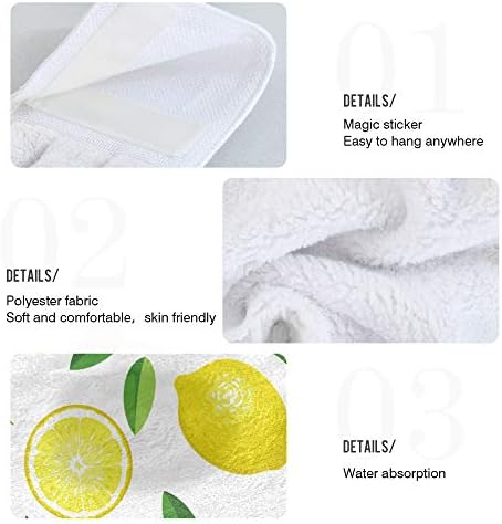 Aslsiy Summer Fresh Lemons Kitchen Towel Set of 2