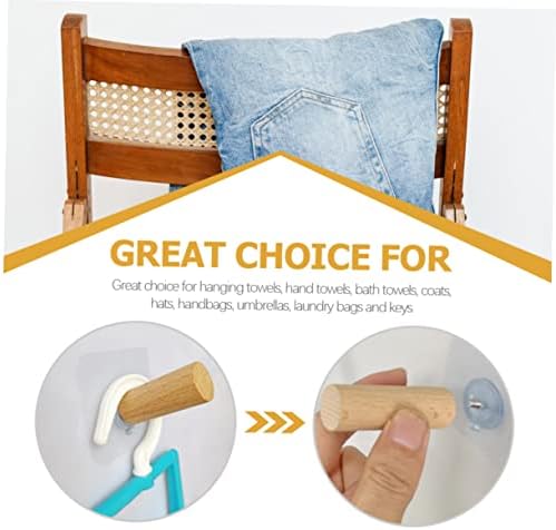 4Pcs Traceless Adhesive Wall Hooks for Hats and Coats