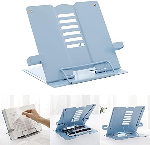 Book Stand Desk Metal Holder with 6 Positions
