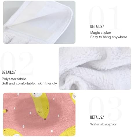 Cute Banana Pattern Kitchen Towels 2 Pieces