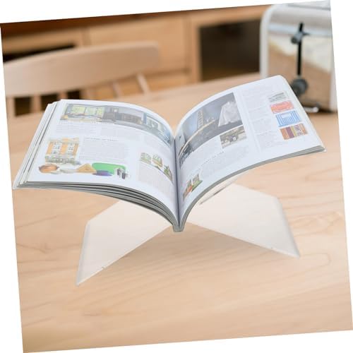 Modern Acrylic Book Stand for Kitchen and Desk