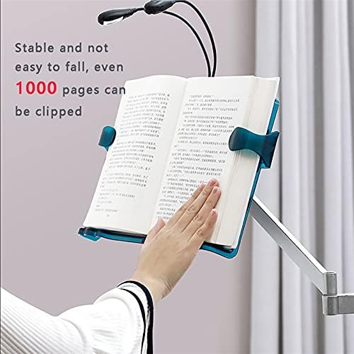 ZJDYDY Green Adjustable Floor Bookstand with Lights