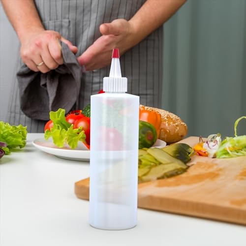 BRIGHTFROM 12 oz Condiment Squeeze Bottles Set of 2