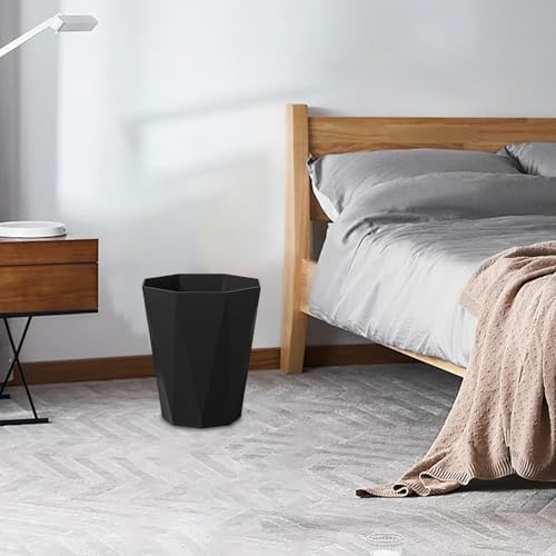 Small Trash Can for Bathrooms and Offices Black