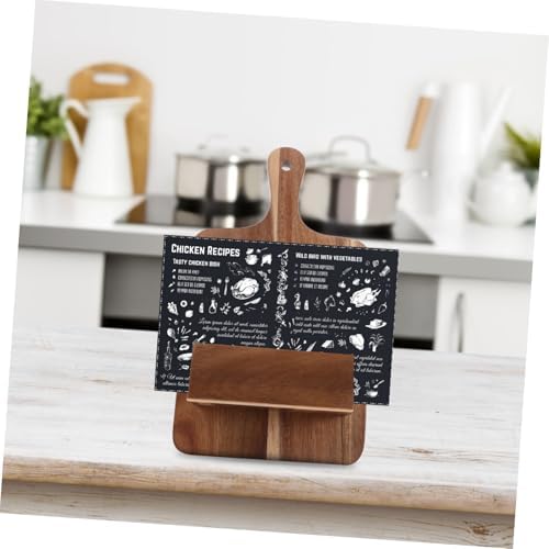 OKUMEYR Wooden Recipe Stand Wall-Mount Kitchen Holder