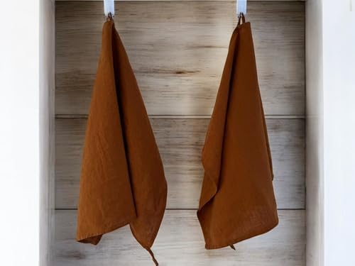 Eight Owls Linen Dish Towels - 20x27 Inch Set of 2