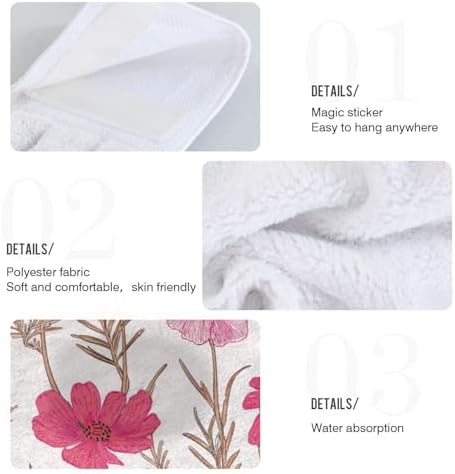 OTVEE Floral Pattern Kitchen Towels 2 Pieces