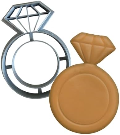 Wedding Ring Cookie Cutter Set for Baking - Food-Safe 35 Inch