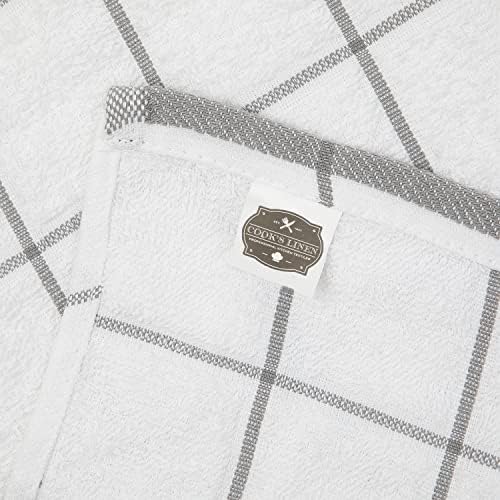Arkwright Kitchen Tea Towels - Pack of 12 15x25in Grey