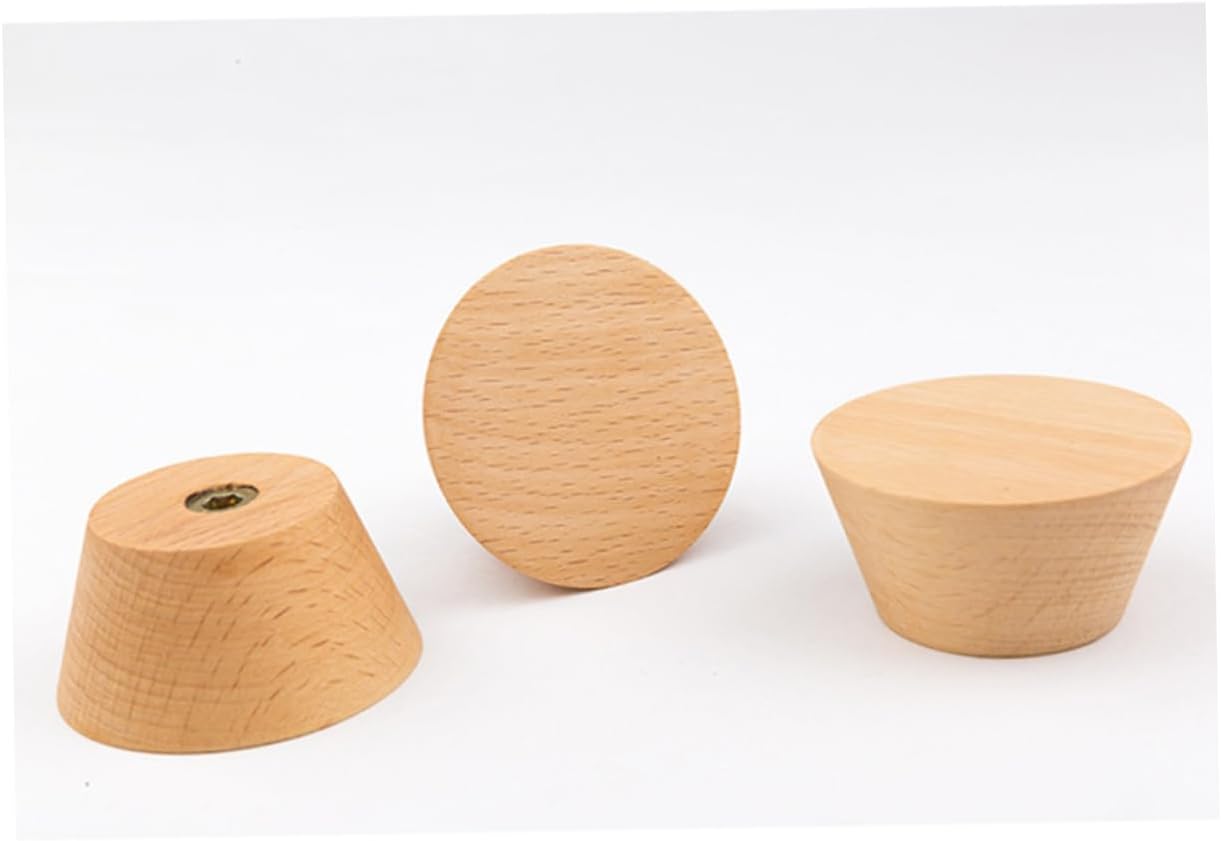 3pcs Beech Wooden Hooks Multifunctional Wall Organizer