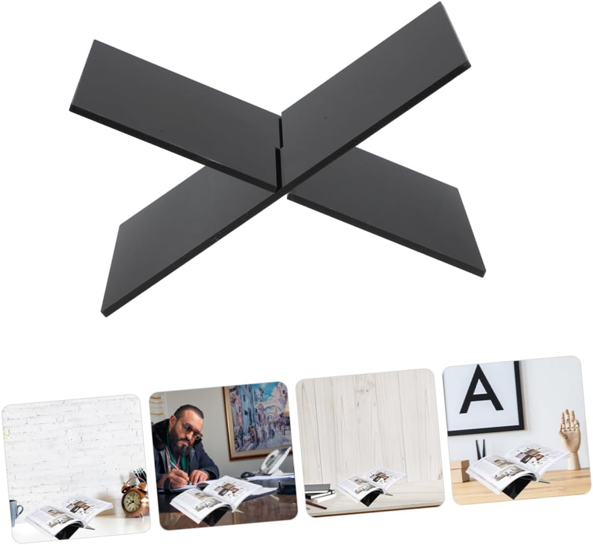 Levemolo Acrylic Book Stand for Cookbooks and Magazines 1