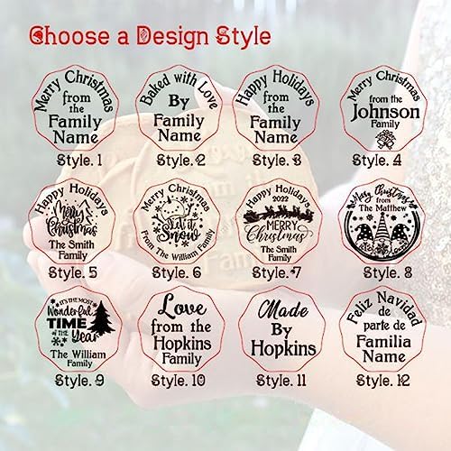 Personalized Cookie Stamp with Family Name 3D Design 1
