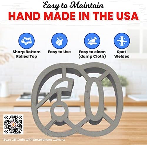 Foose Brand Number 60 Cookie Cutter 375 Inch - Durable Unique