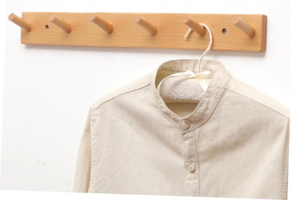 JECOMPRIS Creative Wooden Storage Rack for Entryway