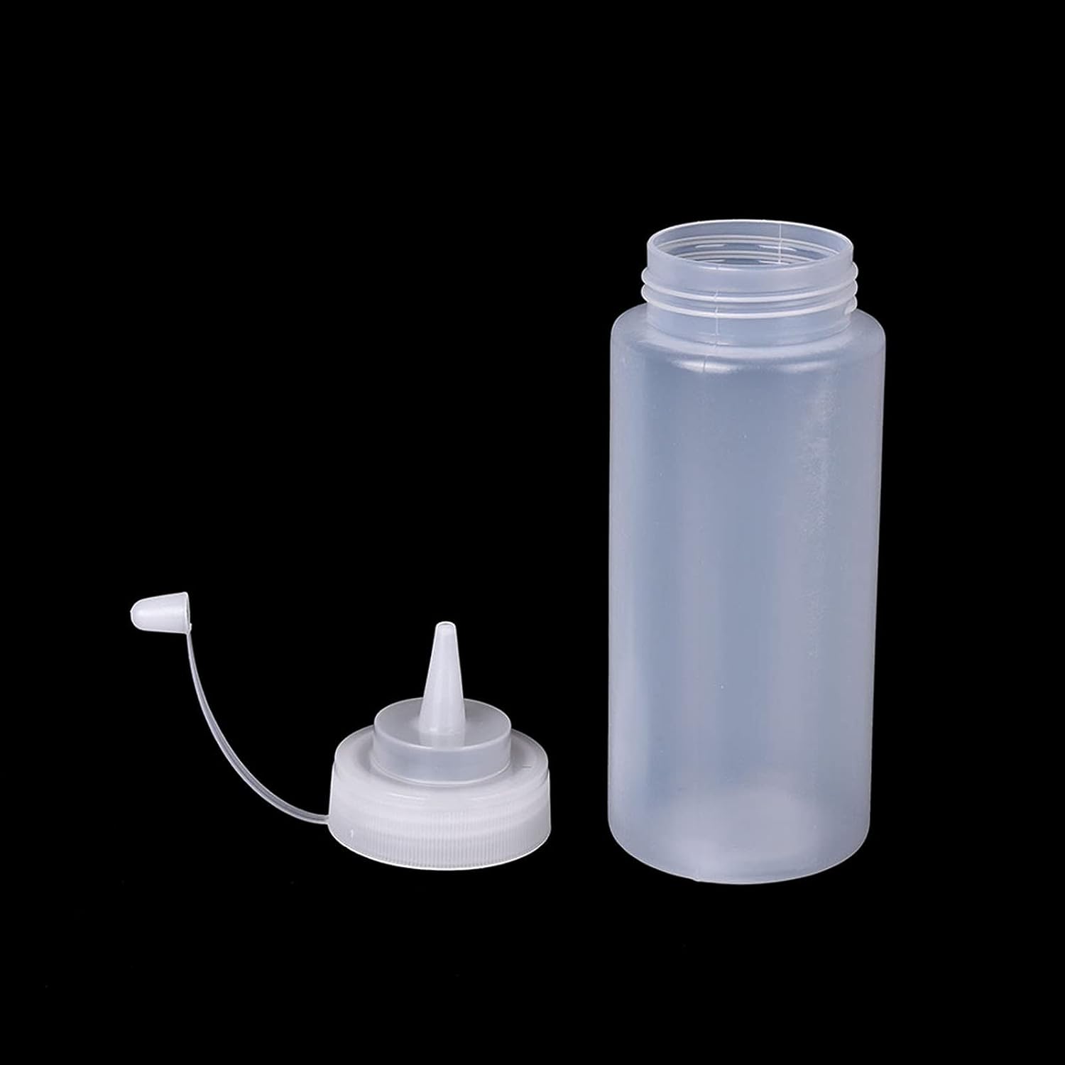 Dycica 16 Oz Translucent Condiment Bottles Set of 6