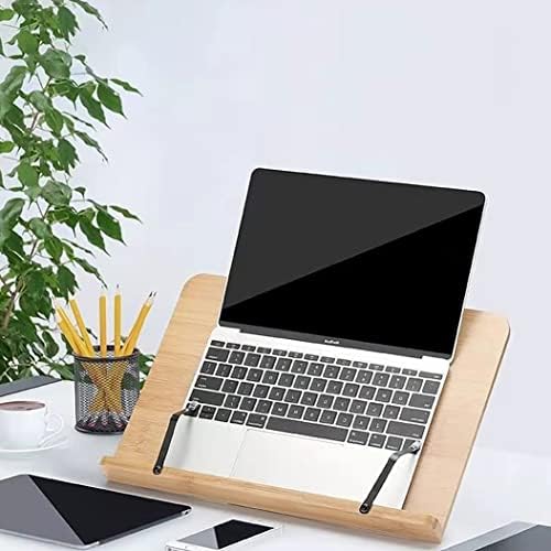Adjustable Wooden Book Stand for Reading and Cooking