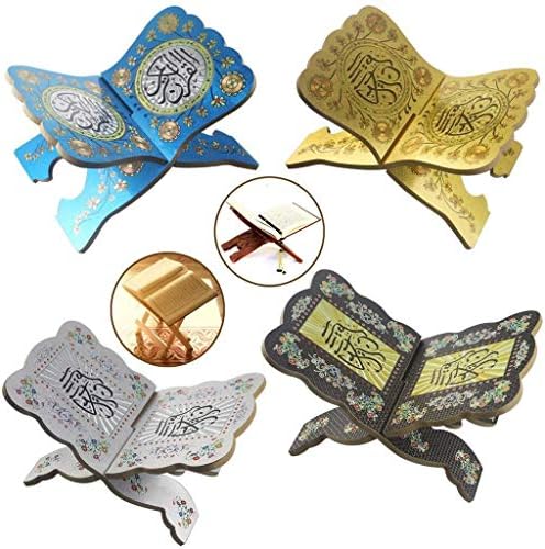 Wooden Eid Bible Stand Decorative Shelf Holder