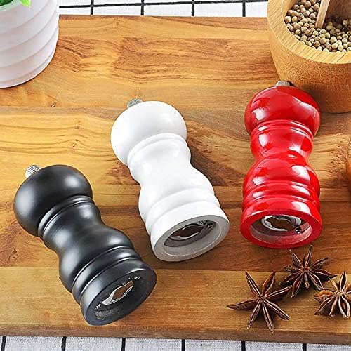 Wood Pepper Mill Set of 2 with Adjustable Coarseness
