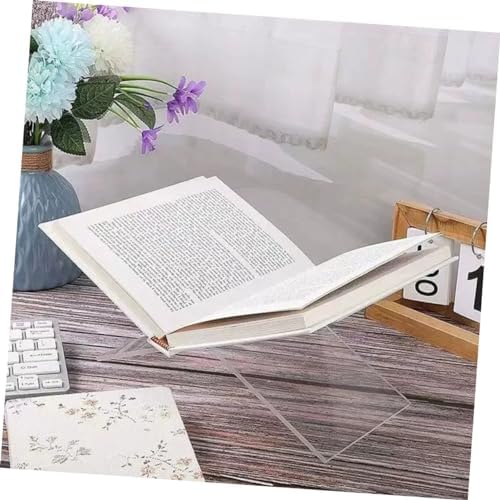 OKUMEYR Acrylic Cookbook Stand Book Holder Display Stand