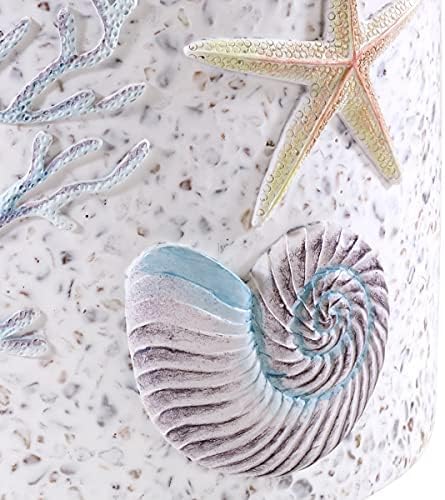 Avanti Linens Wastebasket - Sea Inspired Coastal Terrazo Design