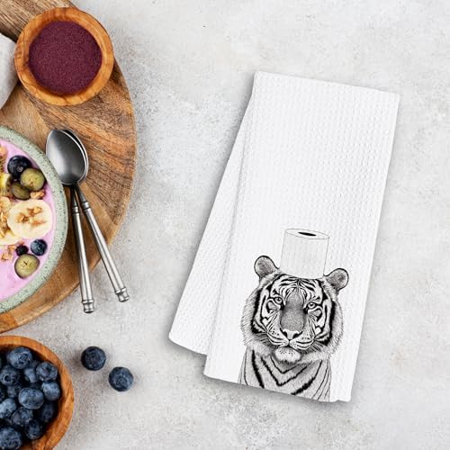 WFSM Tiger Hand Towels 16x24 Inch Premium Soft and Stylish