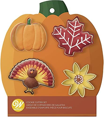 Wilton Metal Cookie Cutter Set 4-Piece Fall