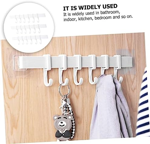 NUOBESTY 3pcs Rotatable Adhesive Hooks Organizer